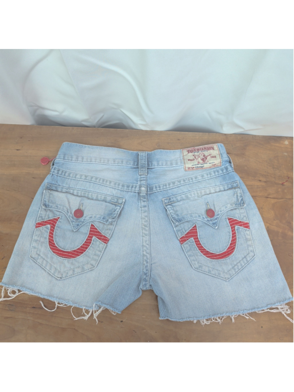 True Religion Cutoff Denim Shorts 32"
